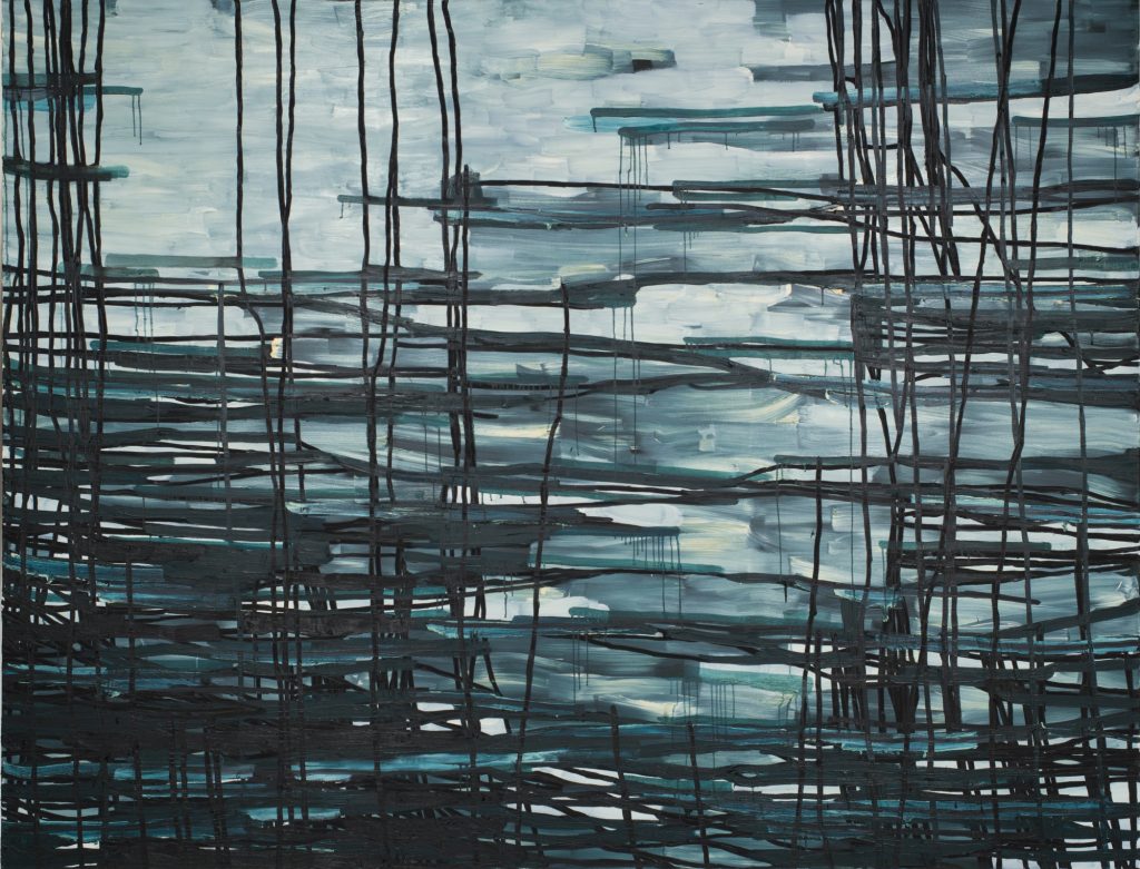Abstract Paintings Lisa Gascoigne. Elemental Shore. 2006. Oil on Canvas. 210cm x 280cm